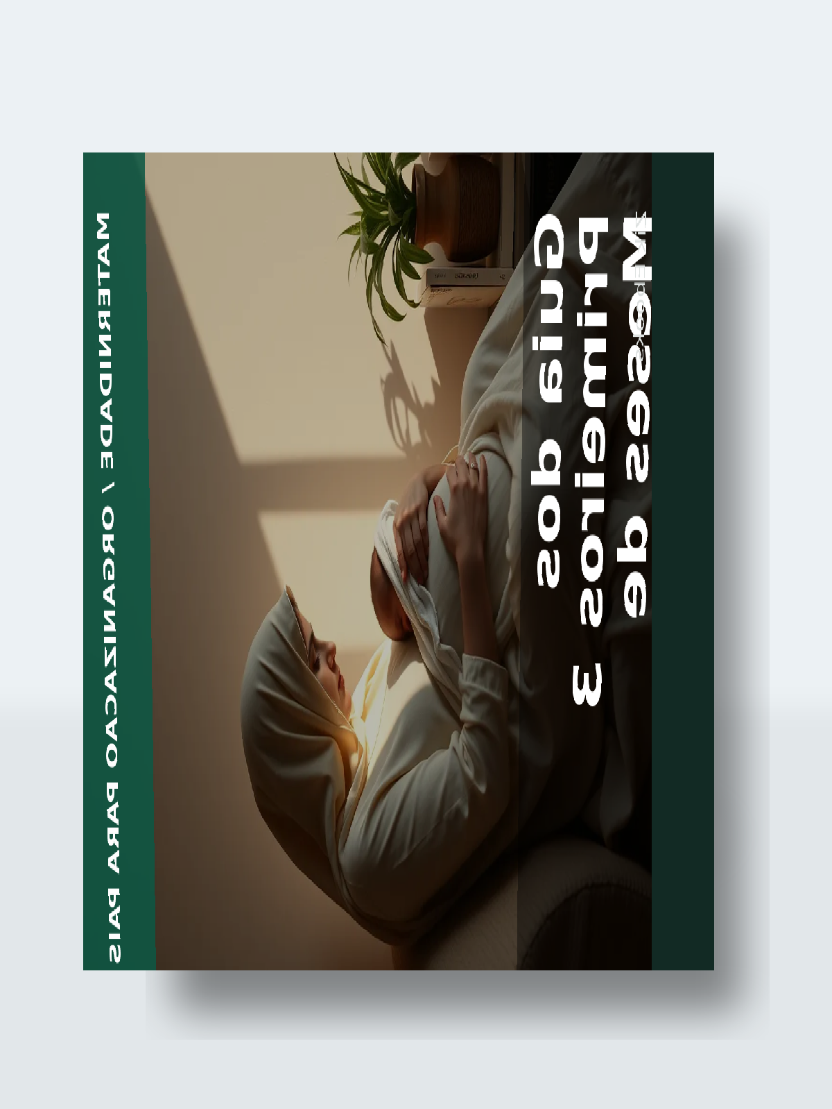 Capa 3D do ebook Guia dos Primeiros 3 Meses de Maternidade: Organize a Rotina do Bebe Sem Se Perder no Caos