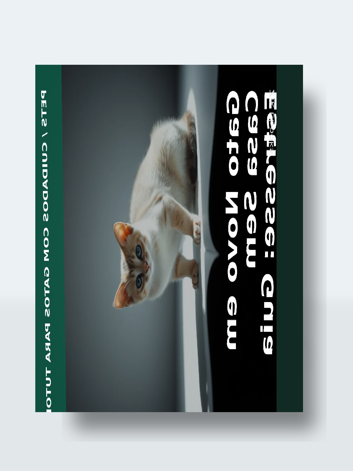 Capa 3D do ebook Gato Novo em Casa Sem Estresse: Guia dos Primeiros 30 Dias para Tutores de Primeira Viagem